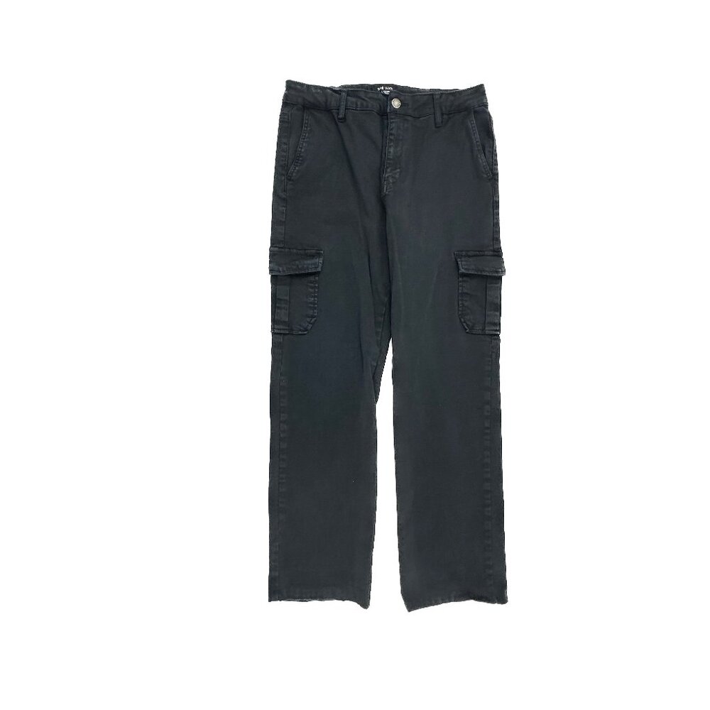 Well Worn Straight Leg Cargo Pockets Women's size 10 Black‎ Denim jeans